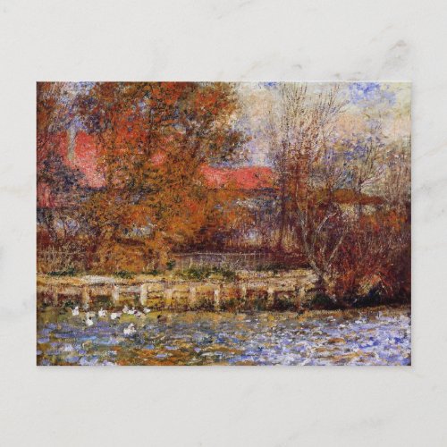 Monet _ The Duck Pond fine art painting Postcard