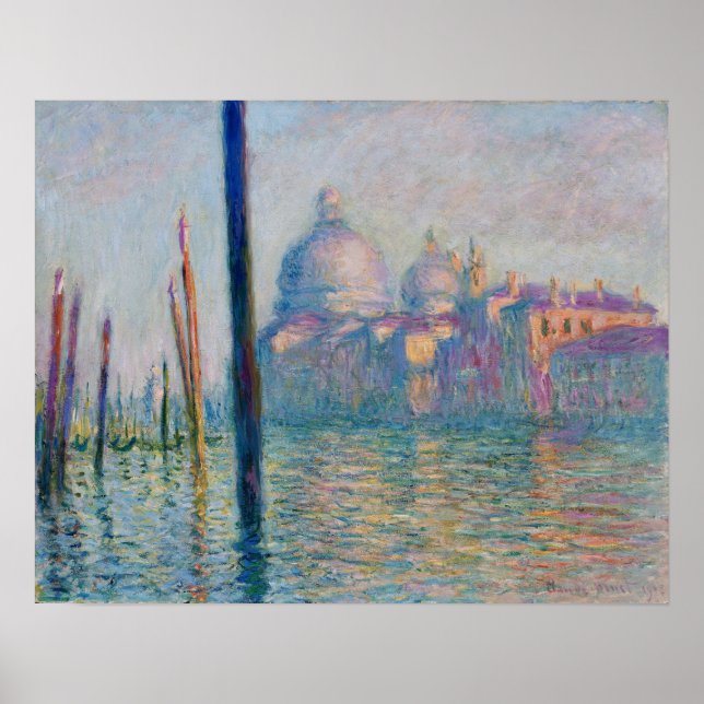 Monet - The Grand Canal In Venice 1908 Poster (Front)
