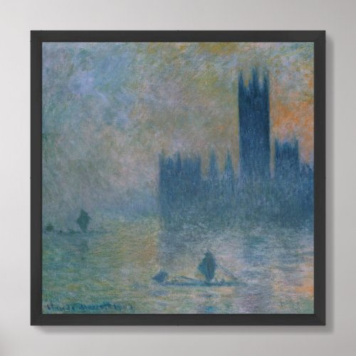 Monet The Houses of Parliament Effect of Fog Framed Art
