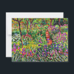 Monet - The Iris Garden at Giverny Card<br><div class="desc">The Iris Garden at Giverny,  beautiful fine art painting by Claude Monet</div>