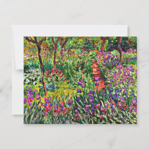 Monet _ The Iris Garden at Giverny Card