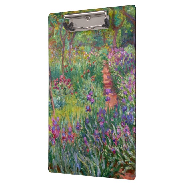 Monet “The Iris Garden at Giverny” Clipboard