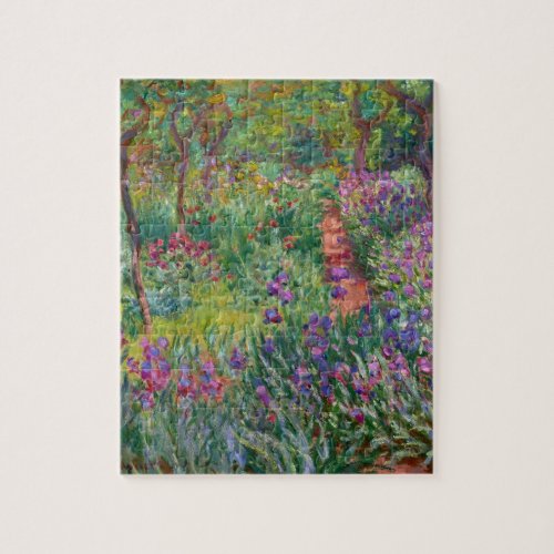 Monet The Iris Garden at Giverny Jigsaw Puzzle