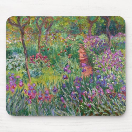 Monet The Iris Garden at Giverny Mouse Pad