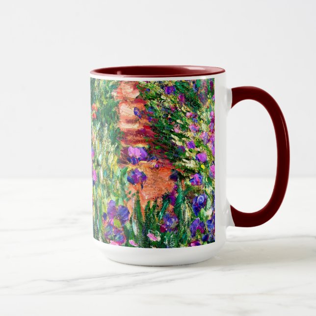 Monet - The Iris Garden at Giverny Mug (Right)