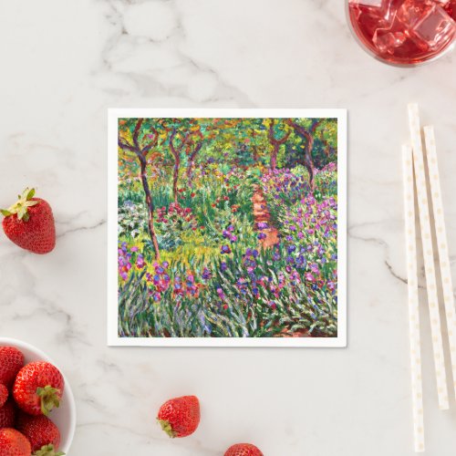 Monet _ The Iris Garden at Giverny Napkins