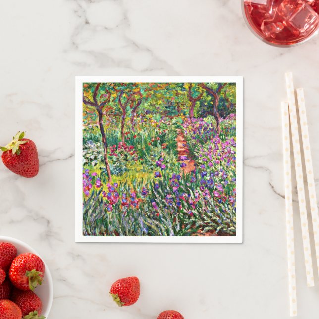 Monet - The Iris Garden at Giverny Napkins (Insitu)