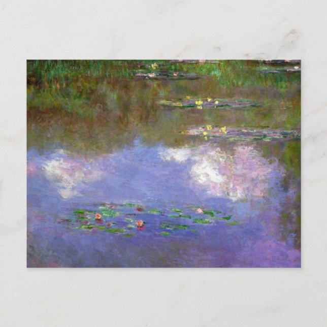 Monet - The Iris Garden at Giverny Postcard (Front)