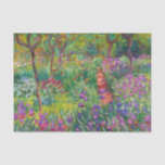 Monet “The Iris Garden at Giverny” Tissue Paper<br><div class="desc">Monet was a founder of French Impressionist painting, of which “The Iris Garden at Giverny” (painted between 1899 and 1900) is a beautiful example. It’s a celebration of color, light and movement. When Monet purchased the Giverny estate, he redesigned the flower garden already planted on its grounds. His preference for...</div>