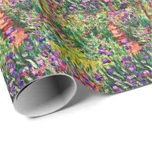 Monet - The Iris Garden at Giverny Wrapping Paper