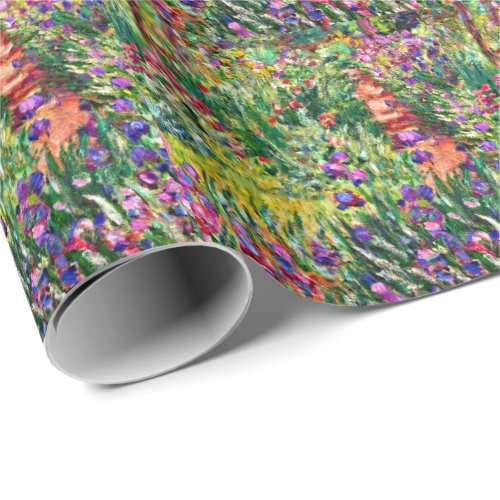 Monet _ The Iris Garden at Giverny Wrapping Paper