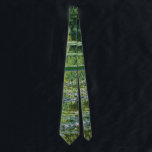 Monet - The Japanese Bridge, 1899,  Neck Tie<br><div class="desc">Claude Monet painting,  The Japanese Bridge (The Water-Lily Pond),  1899.</div>