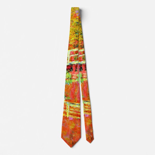 Monet - The Japanese Bridge at Giverny Neck Tie (Front)