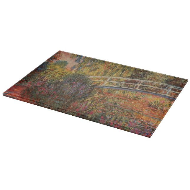 Monet The Japanese Bridge Lily Pond Cutting Board (Corner)