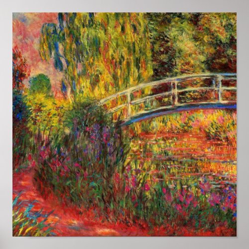 Monet The Japanese Bridge  Poster