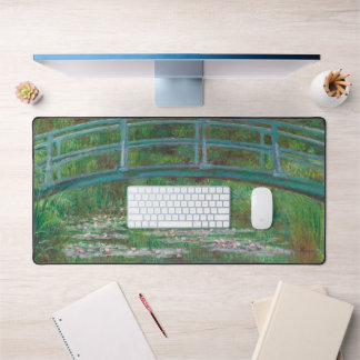 Monet The Japanese Foot Bridge Large Computer Desk Mat