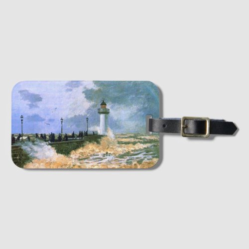 Monet _ The Jetty at Le Havre Luggage Tag