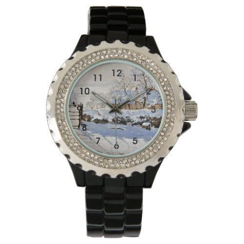 Monet _ The Magpie famous painting Watch
