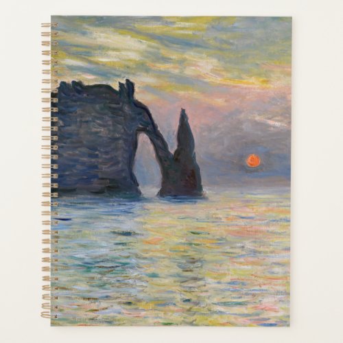 Monet _ The Manneport Cliff at Etretat Sunset Planner