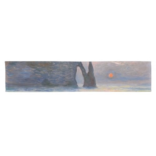 Monet _ The Manneport Cliff at Etretat Sunset Short Table Runner