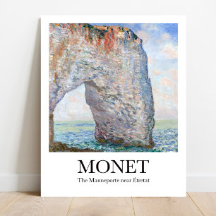 Monet The Manneporte near Étretat Poster