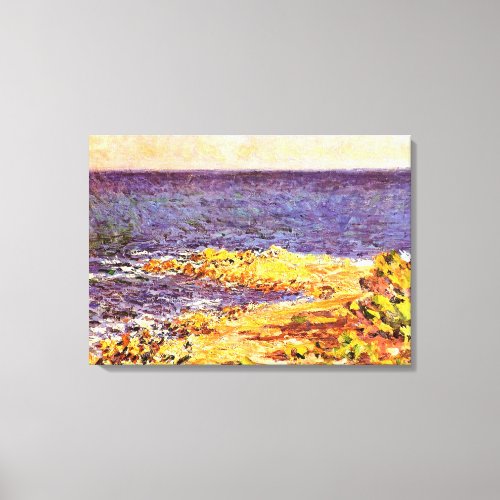 Monet _ The Mediterranean at Antibes Canvas Print