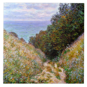 Monet - The Path at La Cavee, Pourville Ceramic Tile