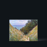 Monet - The Path at La Cavee, Pourville, Postcard<br><div class="desc">The Path at La Cavee,  Pourville,  painting by Claude Monet</div>