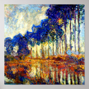 Monet - The Poplars in Autumn Poster