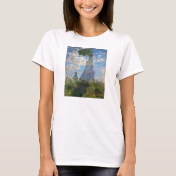 Monet The Promenade Woman With A Parasol T-shirt by VintageSpot at Zazzle