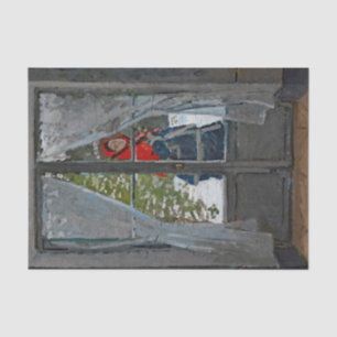 Monet The Red Kerchief Vintage Painting Tissue Paper