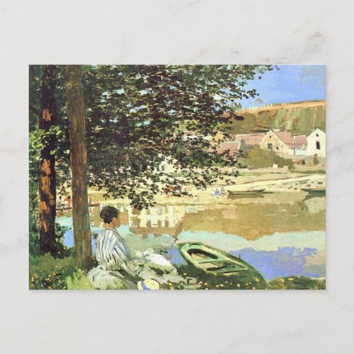 Monet _ The River Scene at Bennecourt Postcard