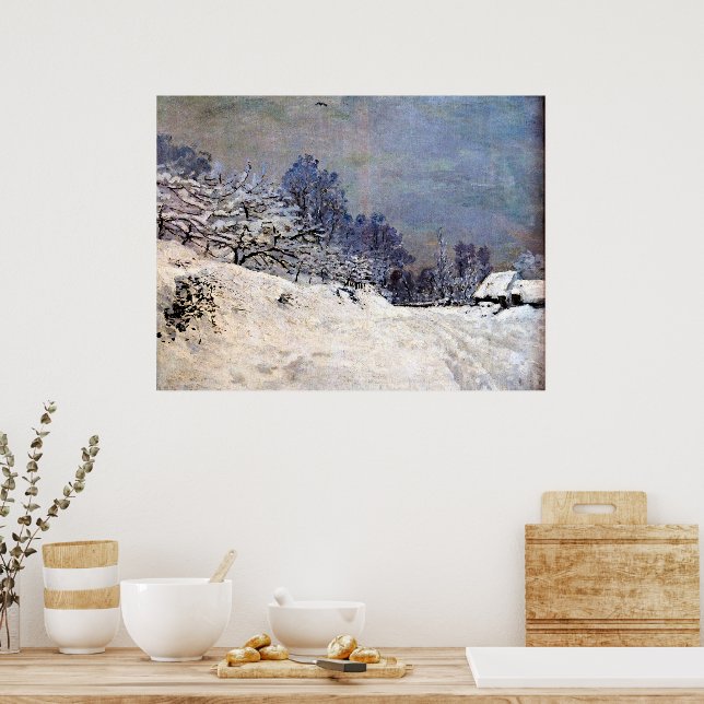 Monet - The Road in Front of Saint Simeon Farm, Poster (Kitchen)