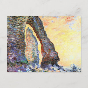 Monet - The Rock Needle seen through Porte Postcard