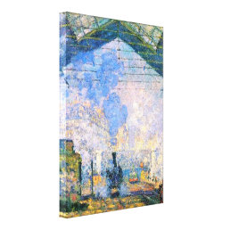 Monet - The Saint-Lazare Station, fine art Canvas Print