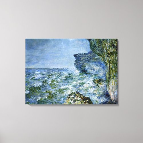 Monet _ The Sea at Fecamp Impressionism artwork Canvas Print