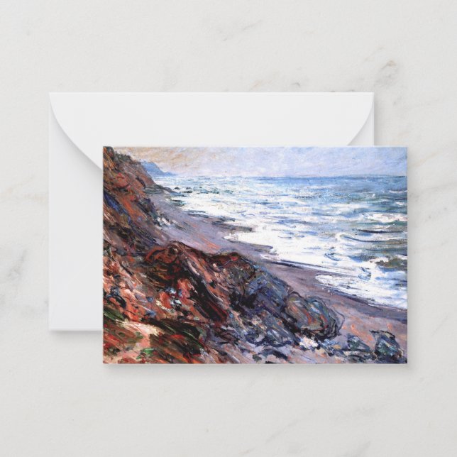 Monet - The Sea at Pourville Note Card (Front)