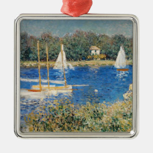 Monet - The Seine at Argenteuil Metal Ornament