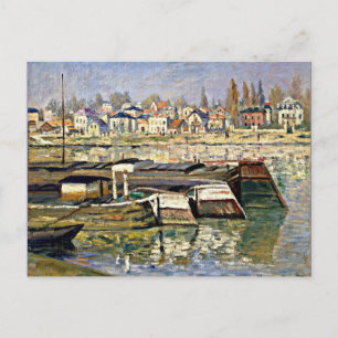 Monet - The Seine at Asnieres Postcard