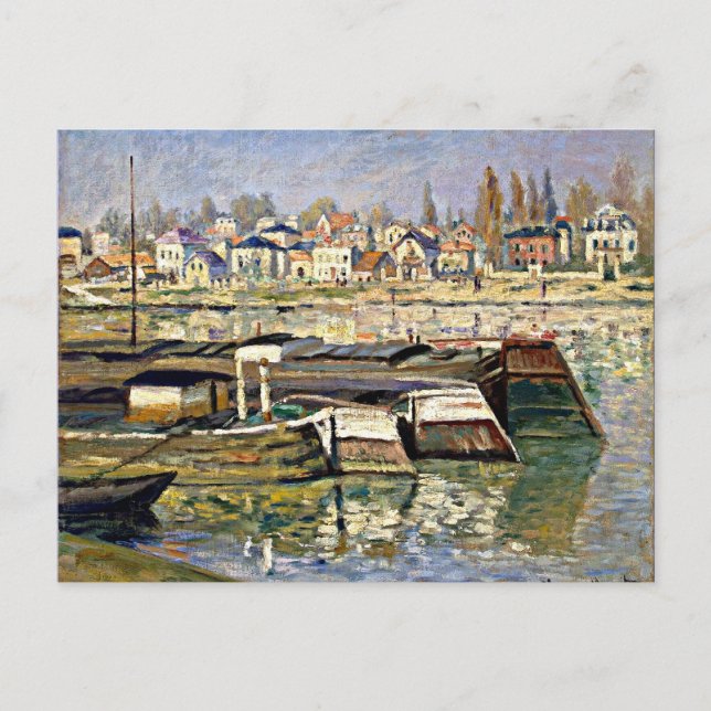Monet - The Seine at Asnieres Postcard (Front)