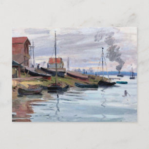 Monet - The Seine at Petit-Gennevilliers Postcard