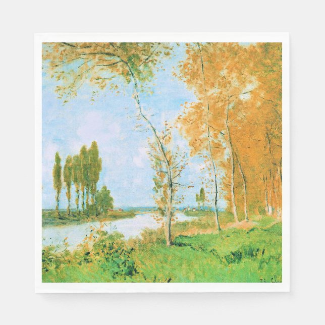 Monet - The Spring in Argenteuil, Napkins (Front)