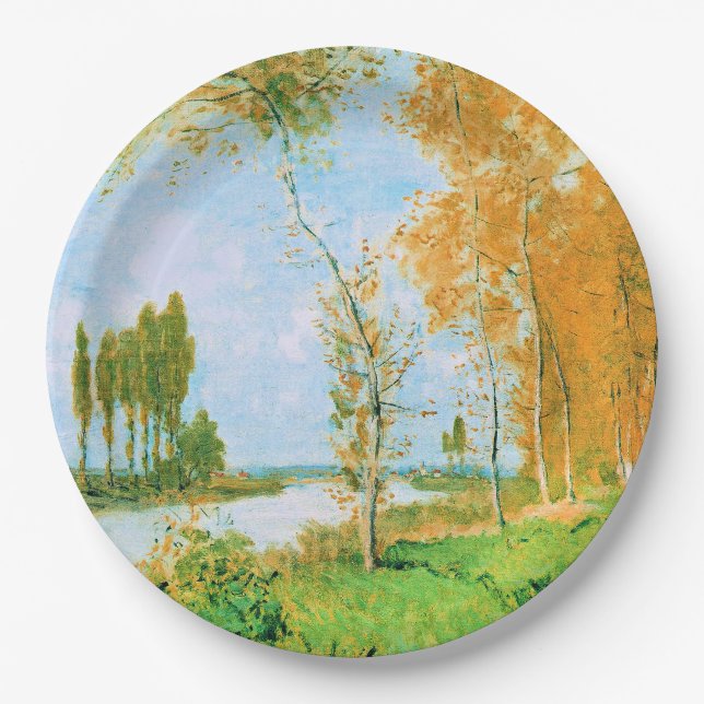 Monet - The Spring in Argenteuil, Paper Plates (Front)