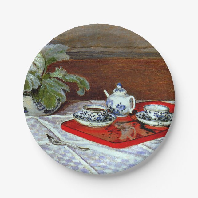 Monet: The Tea Set, Paper Plates (Front)