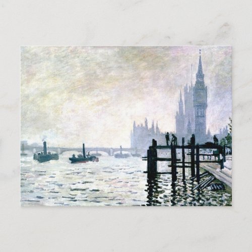 Monet _ The Thames below Westminster Postcard