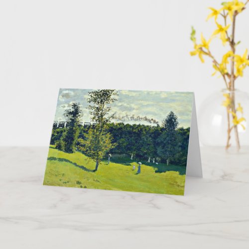 Monet _ The Train in the Country Card
