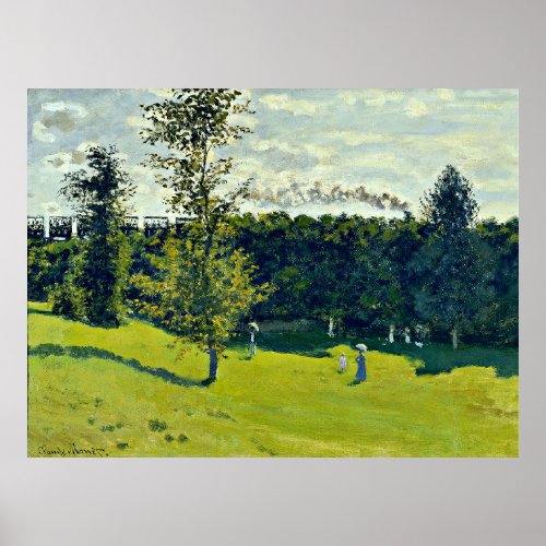 Monet _ The Train in the Country Poster
