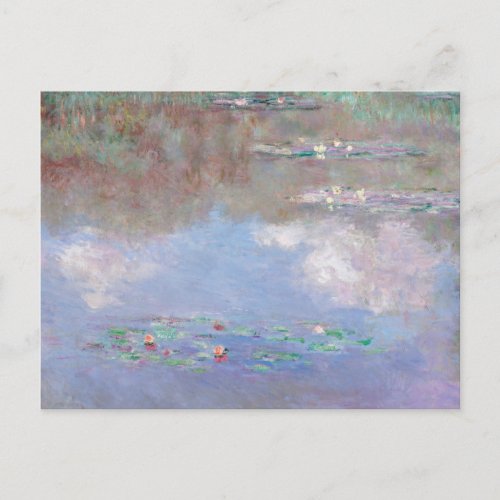 Monet _ The Water Lily Pond Clouds  Postcard