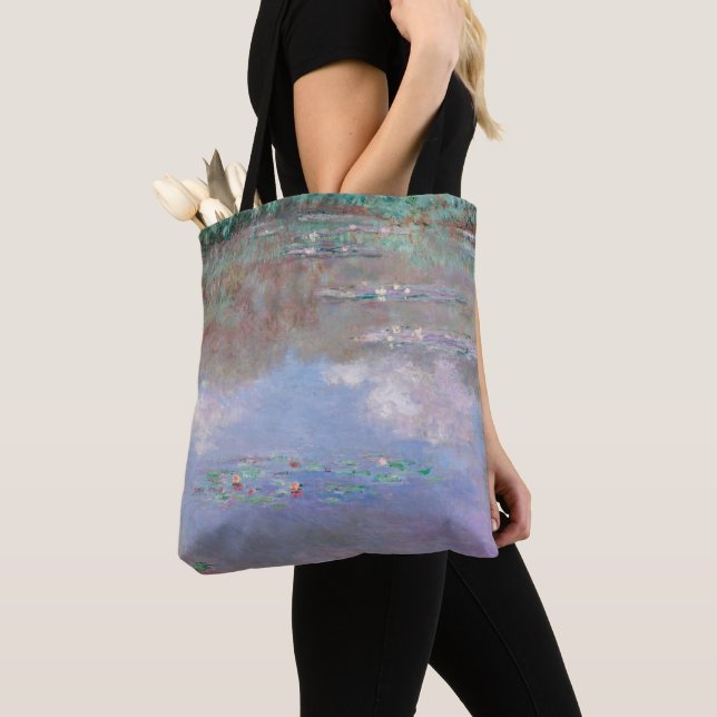 Monet - The Water Lily Pond (Clouds), Tote Bag (Close Up)