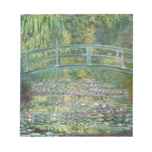 Monet The Water Lily Pond Vintage Painting Notepad